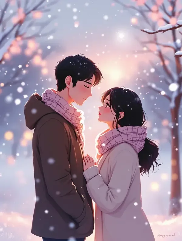 雪夜告白 动漫封面